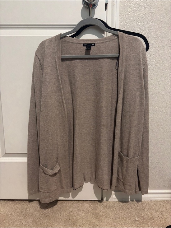 H&M Sweaters - H&M Women's Open-Front Cardigan - Taupe Beige